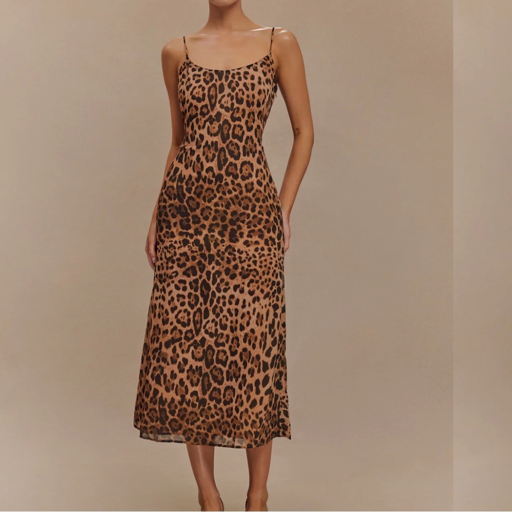 Meshki Leopard Print Dress